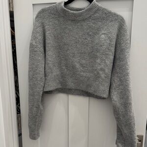 Zara Heather Gray Turtleneck Sweater